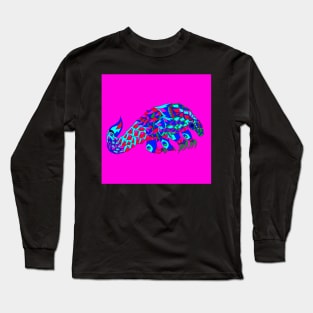 the magnificent armored pangolin ecopop art Long Sleeve T-Shirt